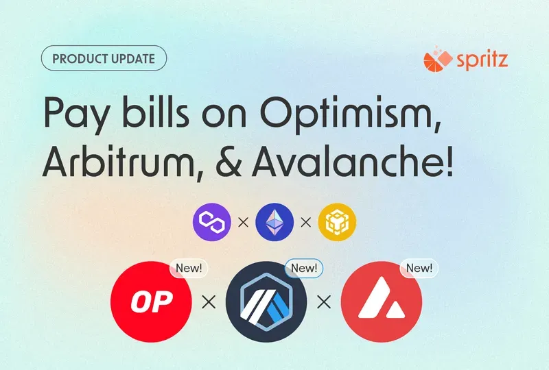 new chains web3 payments avalanche optimism arbitrum