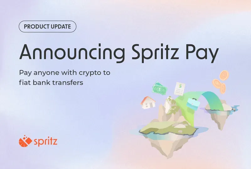 announcing spritz pay others crypto to fiat ACH transfers